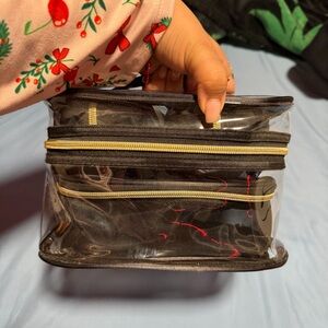 Clear Black Cosmetic Travel Case